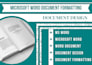 do ms word, microsoft word document formatting and design